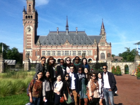 Outside peace palace! Thanks to Director Chris for the fabulous photo!